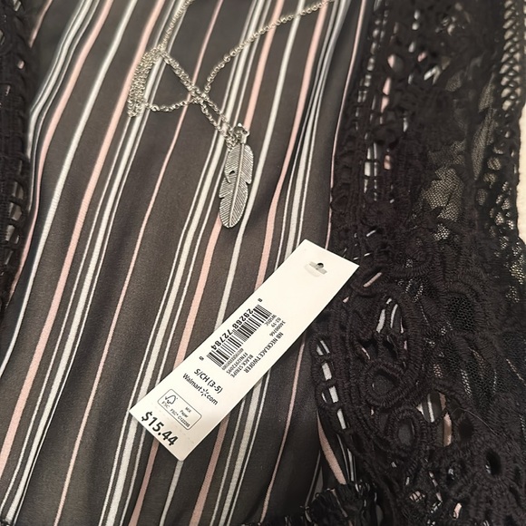 NWT Tank top cover up with necklace - Picture 2 of 2